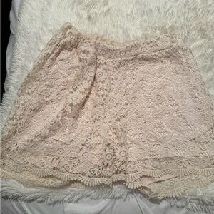 Ellos Women's Lace Shorts - Cream